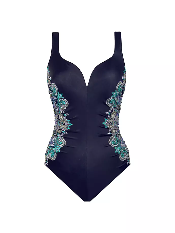 

Сплошной купальник Precioso Temptress с принтом Miraclesuit Swim, черный