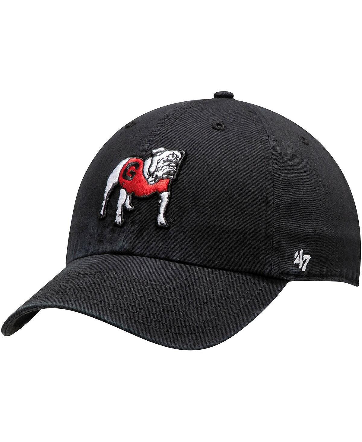 

Мужская черная регулируемая шапка Georgia Bulldogs Dawg Clean Up '47 Brand