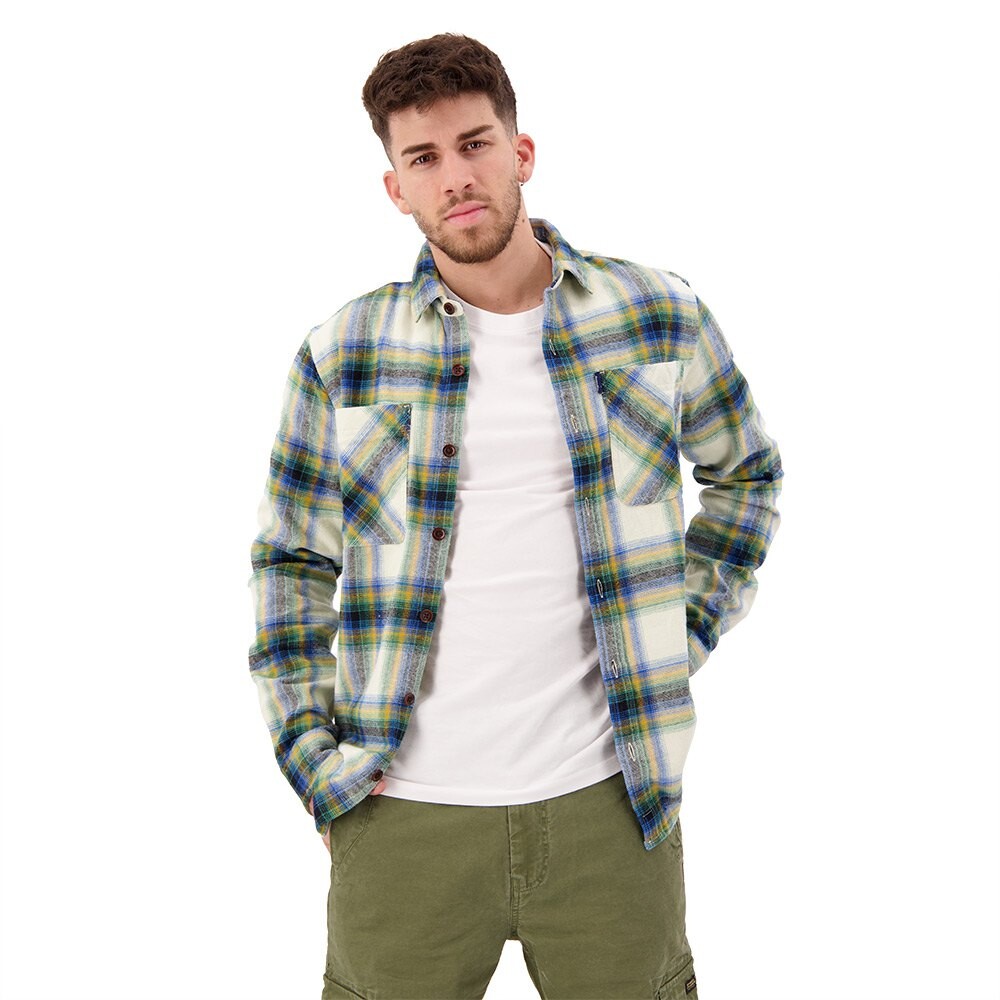 Рубашка Superdry Vintage Check, зеленый