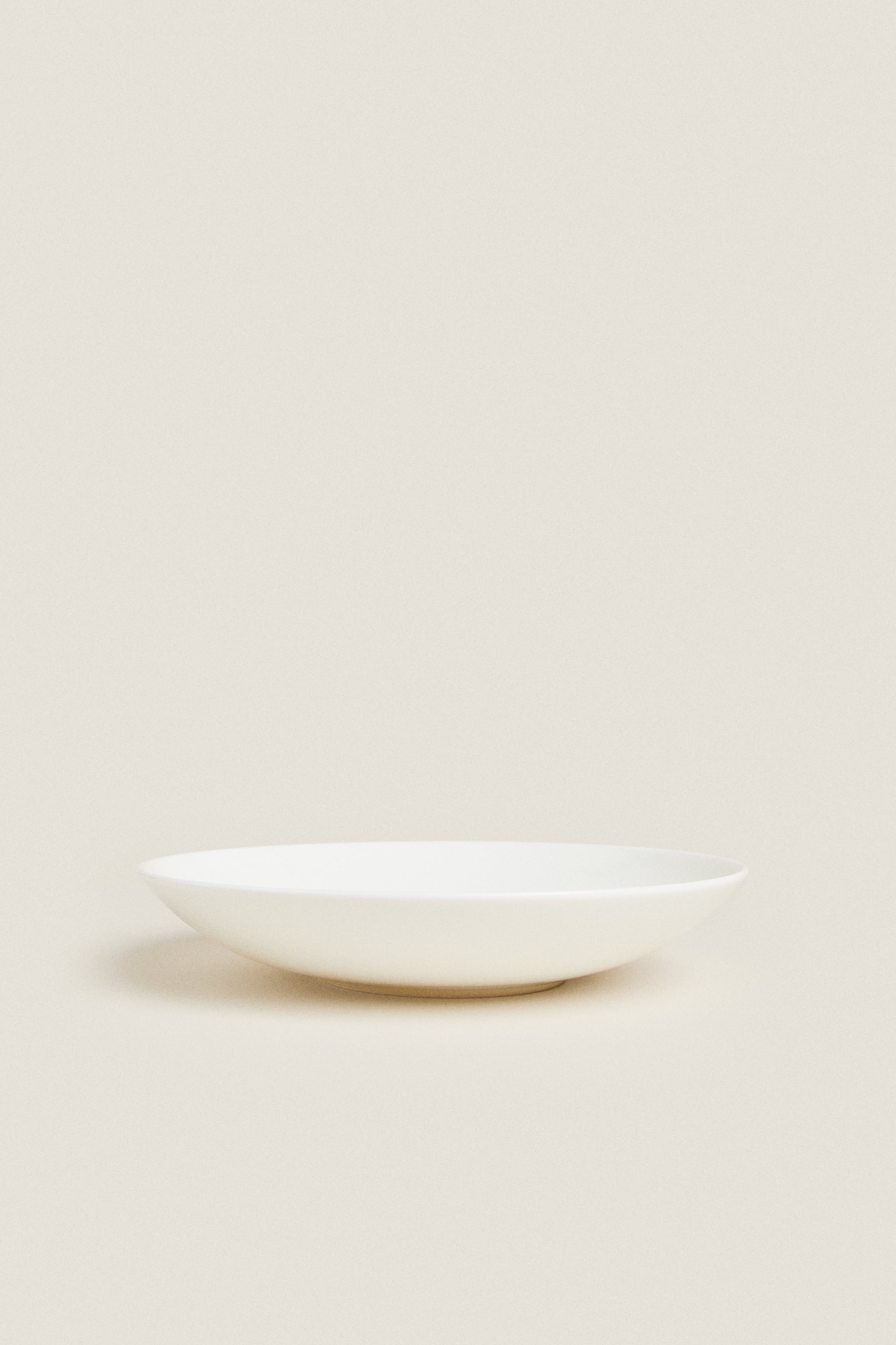 Костяной фарфан суповая тарелка Zara, белый