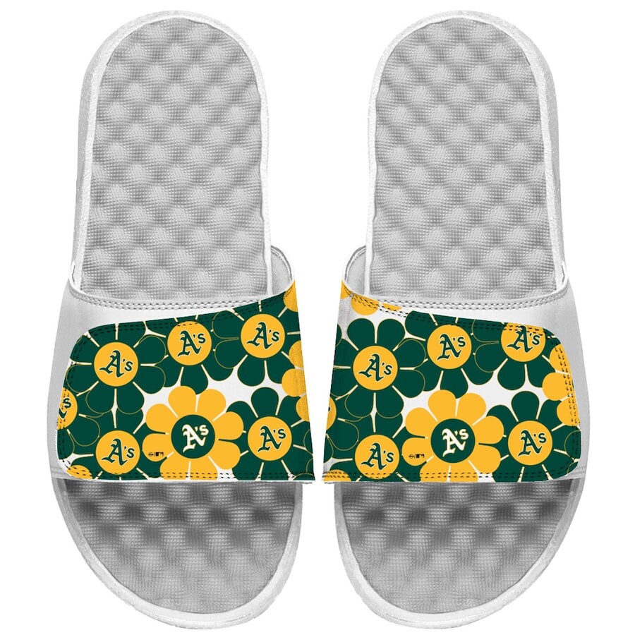 

Шлепанцы ISlide Oakland Athletics, белый