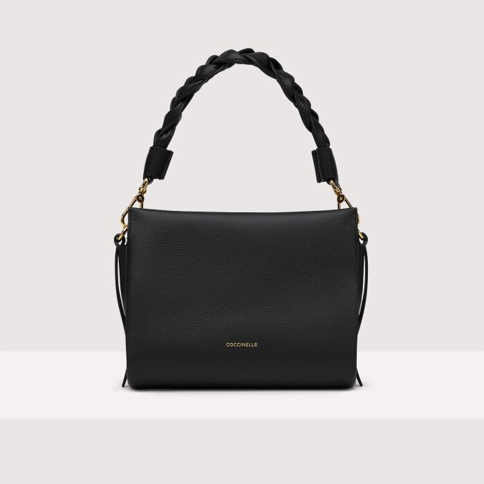 

Сумочка из двусторонней кожи Coccinelle BOHEME SMALL, черный