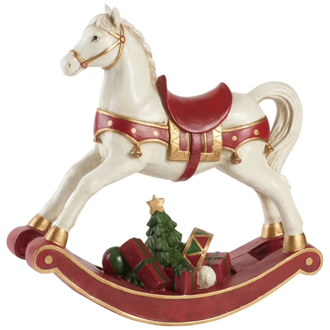 

Декоративная фигурка Лошадь-качалка Зимний коллаж Аксессуары Villeroy & Boch, красный