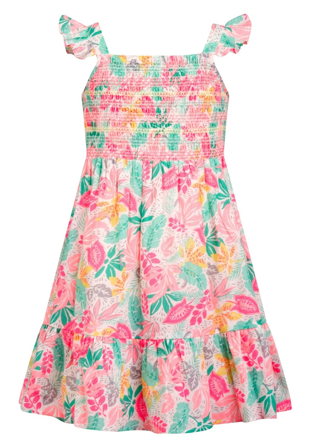 

Платье повседневное TROPICAL SMOK happy girls, цвет neon coral