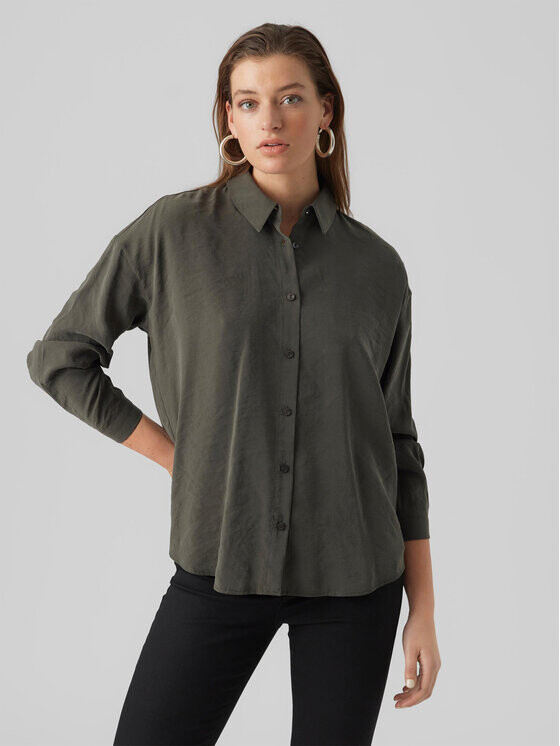 

Рубашка стандартного кроя Vero Moda, серый