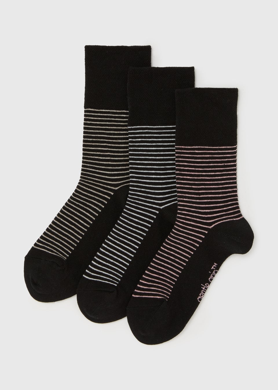 Набор из 3 носков с черными полосками носки женские мужские хлопковые в полоску с тремя полосками