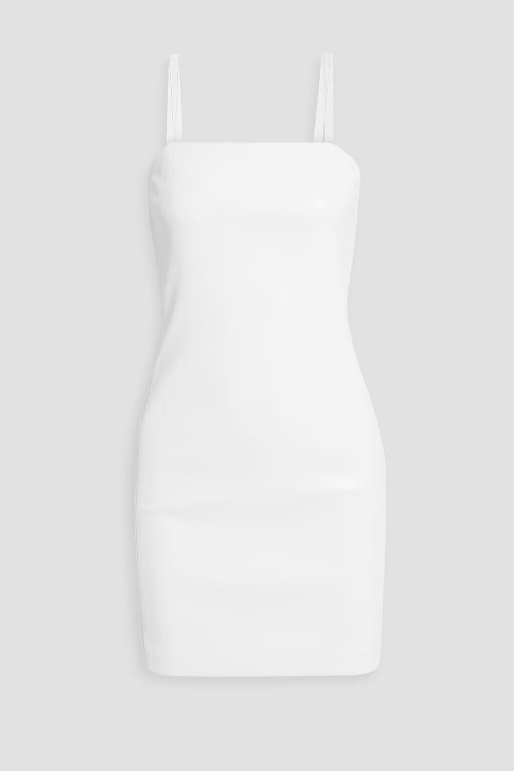 

Мини-платье из искусственной кожи Alice + Olivia, белый
