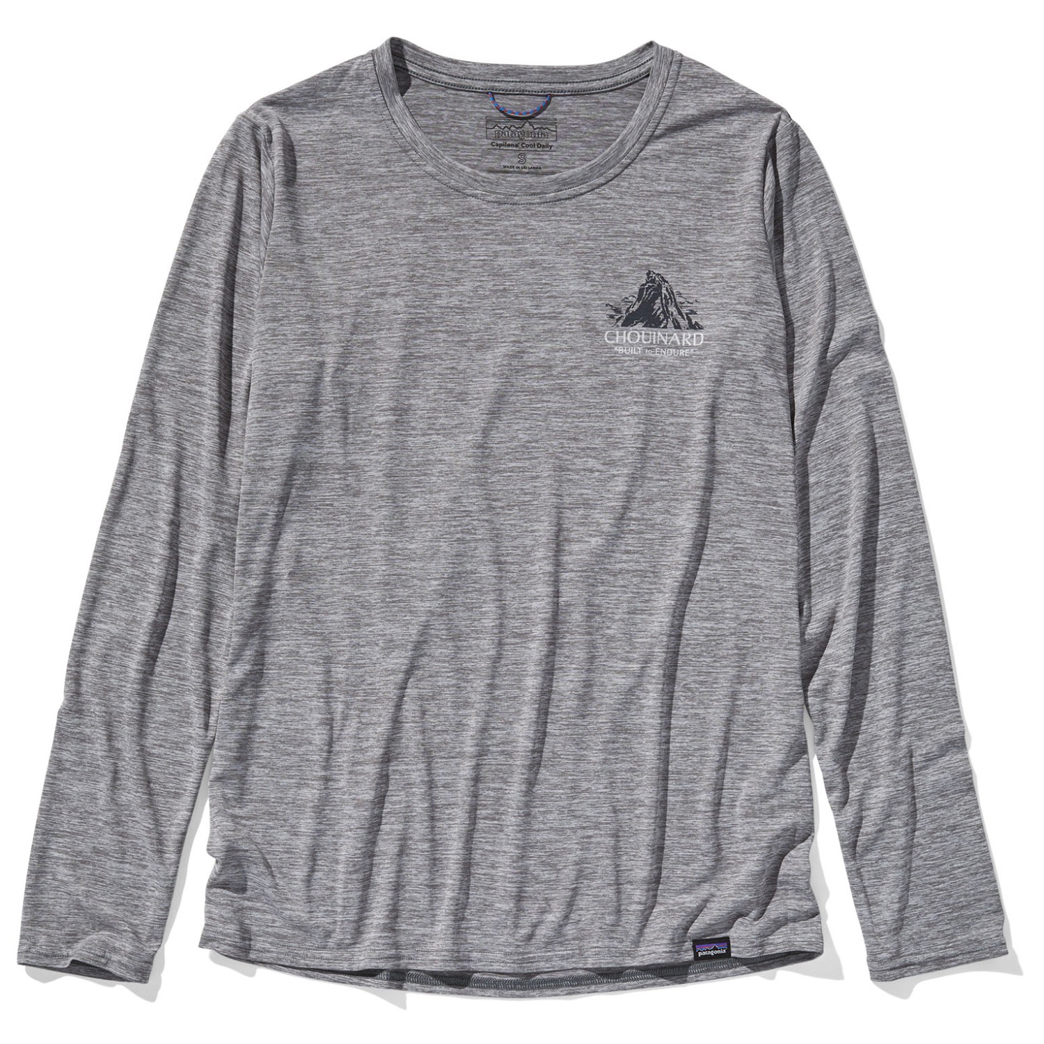 Лонгслив Patagonia Women's L/S Cap Cool Daily Graphic Shirt Lands, цвет Chouinard Crest/Feather Grey