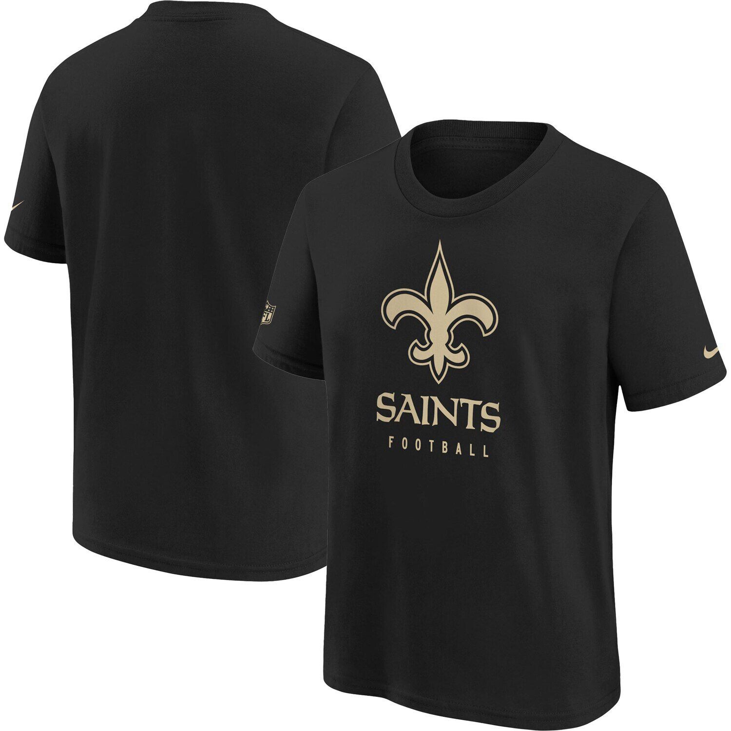

Черная молодежная футболка Nike New Orleans Saints Sideline Legend Performance Nike