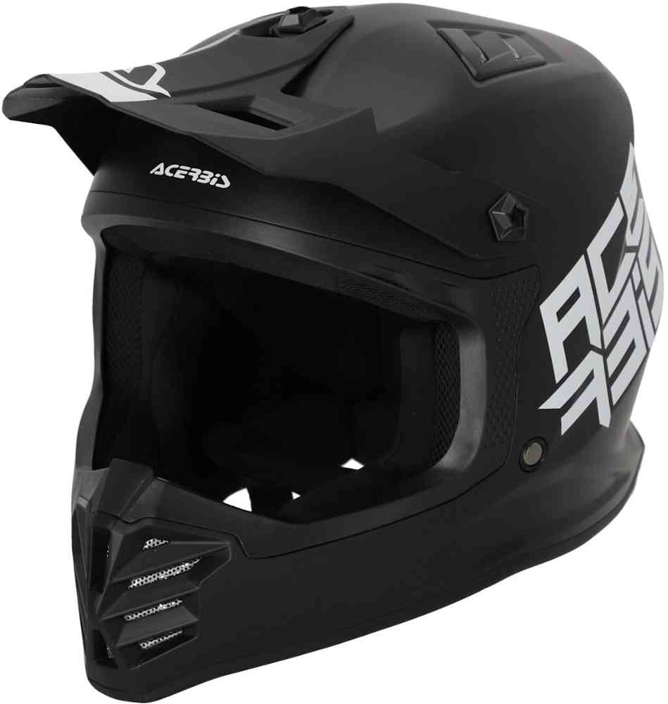 Профильный однотонный молодежный шлем для мотокросса Acerbis венто джет шлем acerbis серый