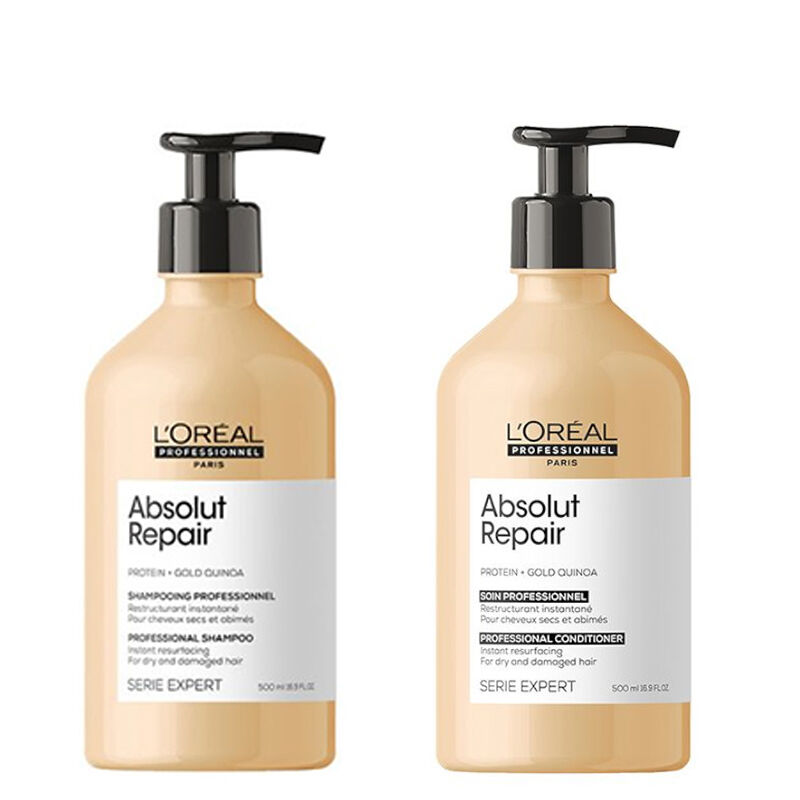 Набор для восстановления волос: шампунь L'Oréal Professionnel Absolut Repair, 500 мл профессиональный шампунь для восстановления поврежденных волос absolut repair 500 мл