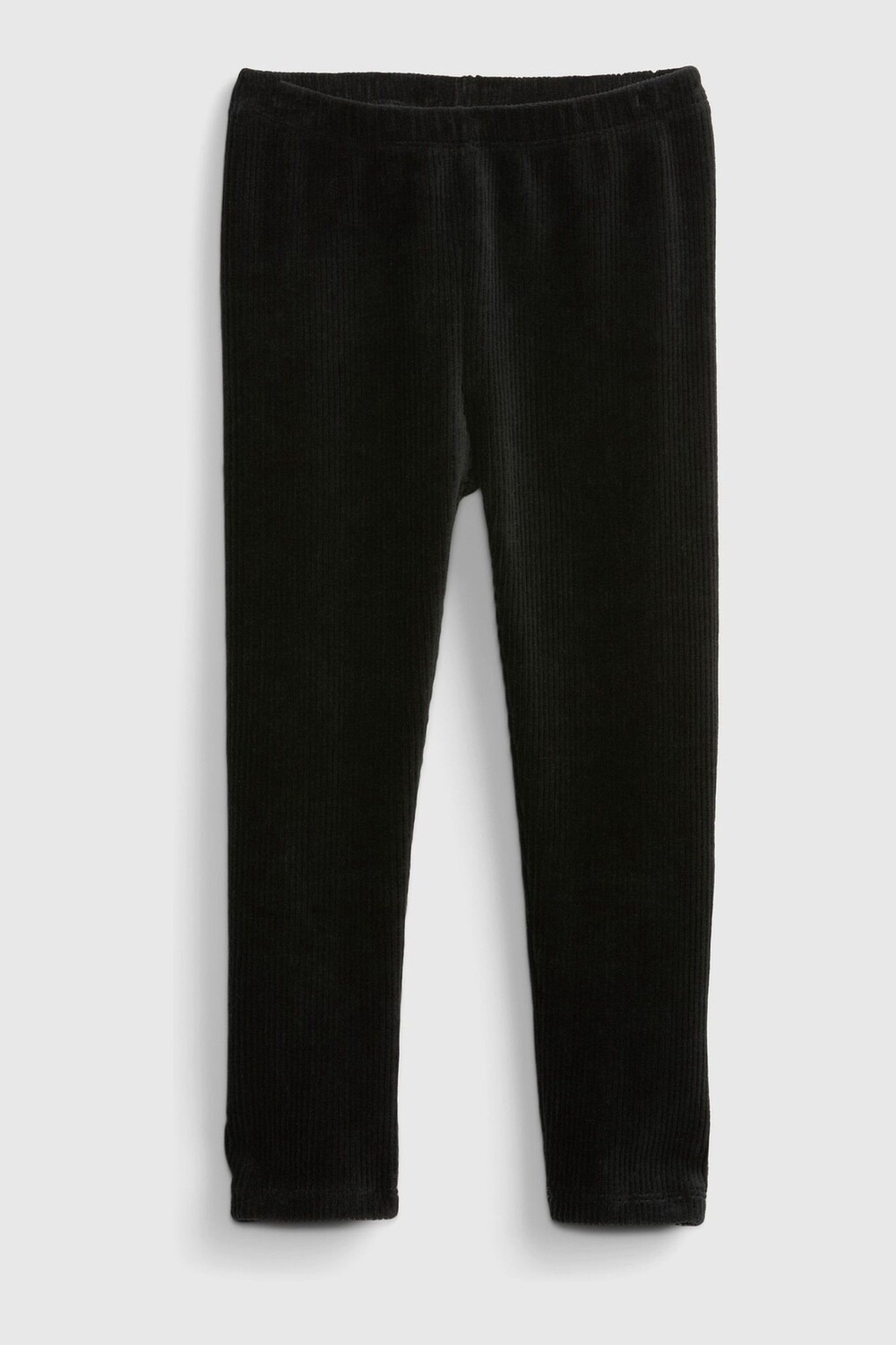 

Велюровые леггинсы в рубчик Gap, черный