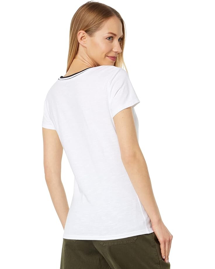 

Футболка U.S. POLO ASSN. Ringer Neck Trim Tee, белый