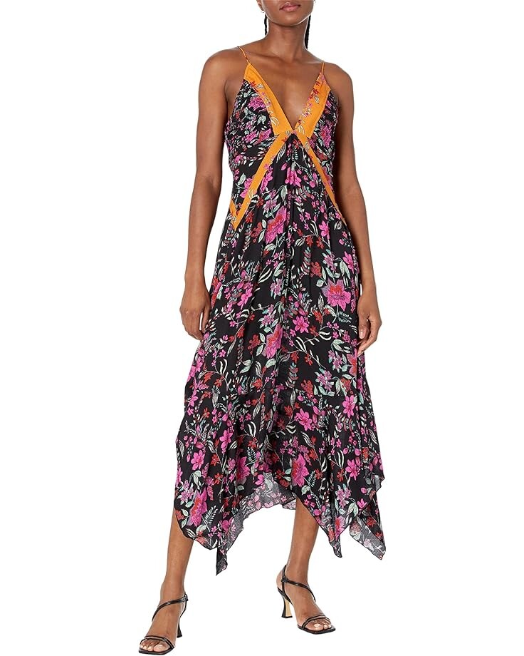 

Платье Free People There She Goes Printed Maxi, черный