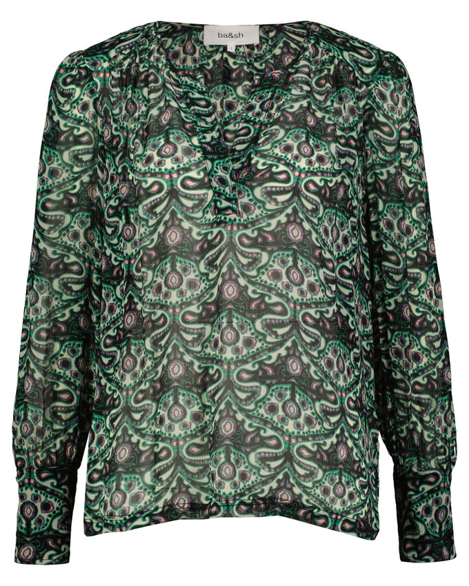 блузка рубашка фелисия ba Рубашка-Блузка Ba&Sh, зеленый