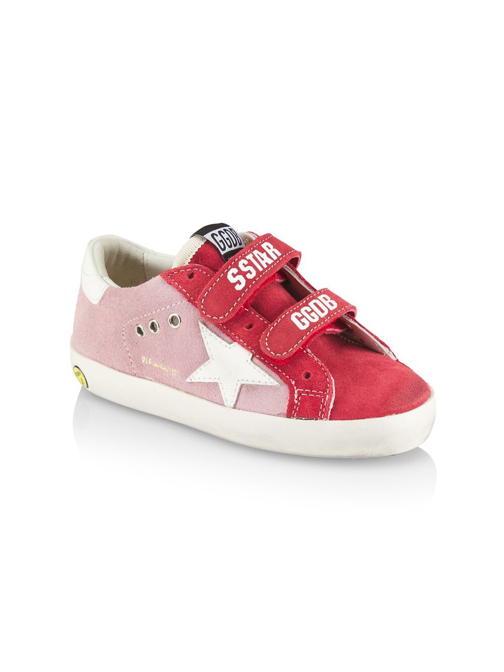 

Двухцветные замшевые кроссовки Little Girl's & Girl's Old School Golden Goose, красный