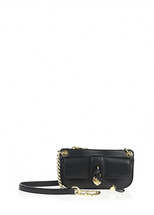 

Черная женская сумка через плечо на магните Love Moschino