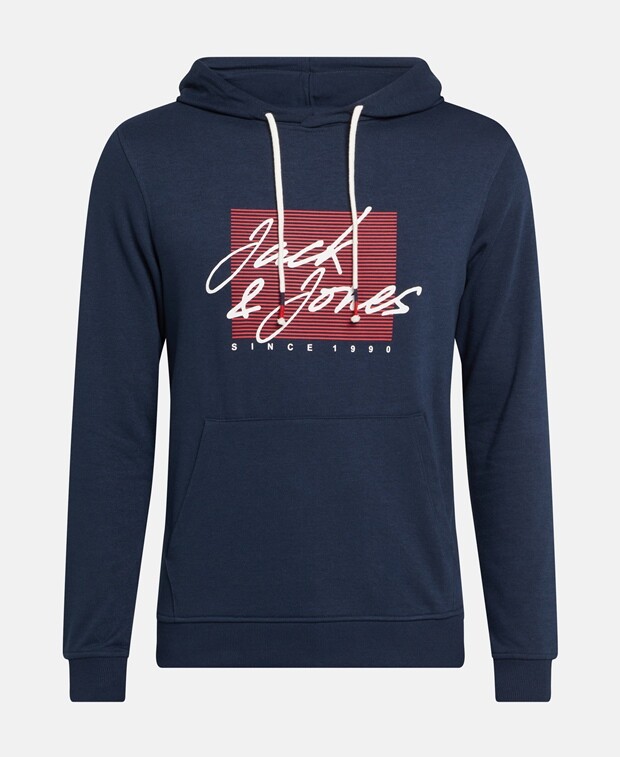 

Худи с капюшоном Jack & Jones, темно-синий