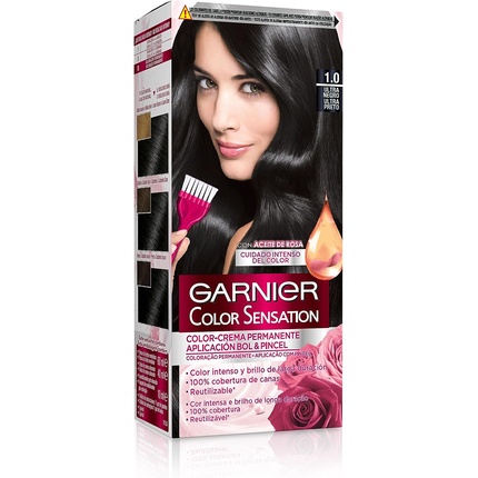 Краска для волос Color Sensation Ultra Black 110 мл, Garnier краска garnier color sensation 5 35 110 мл пряный шоколад c4380400 3 к