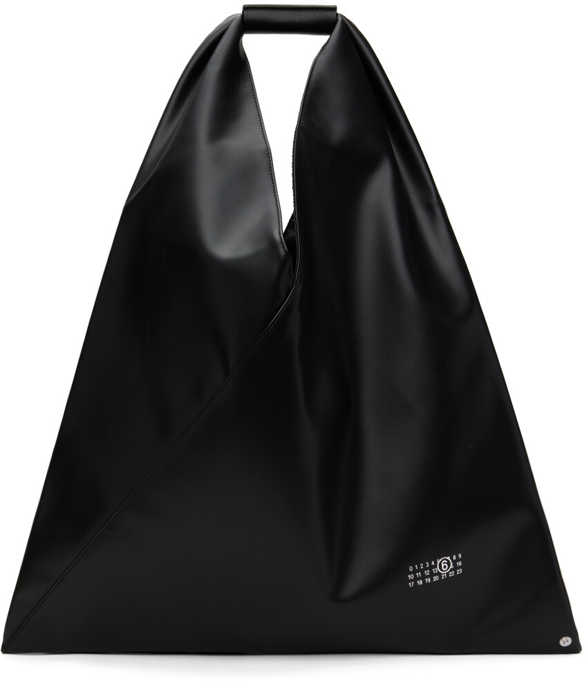 

Черная классическая треугольная сумка-тоут Mm6 Maison Margiela, цвет Black