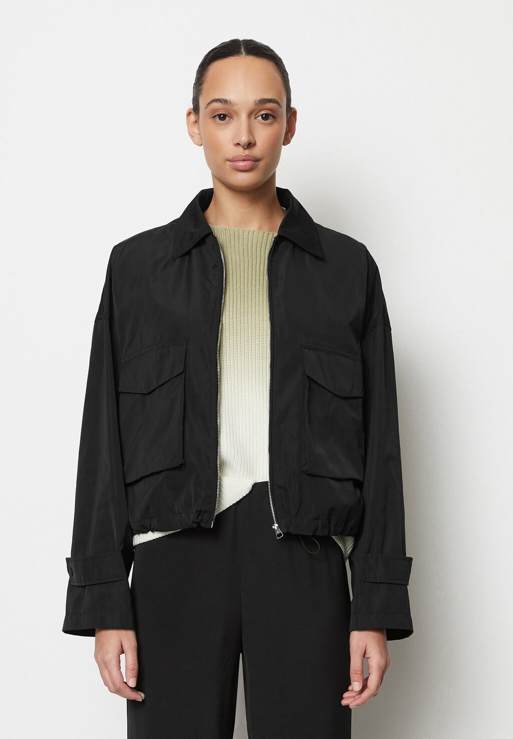 

Дождевик/водоотталкивающая куртка CROPPED AUS Marc O'Polo, цвет black