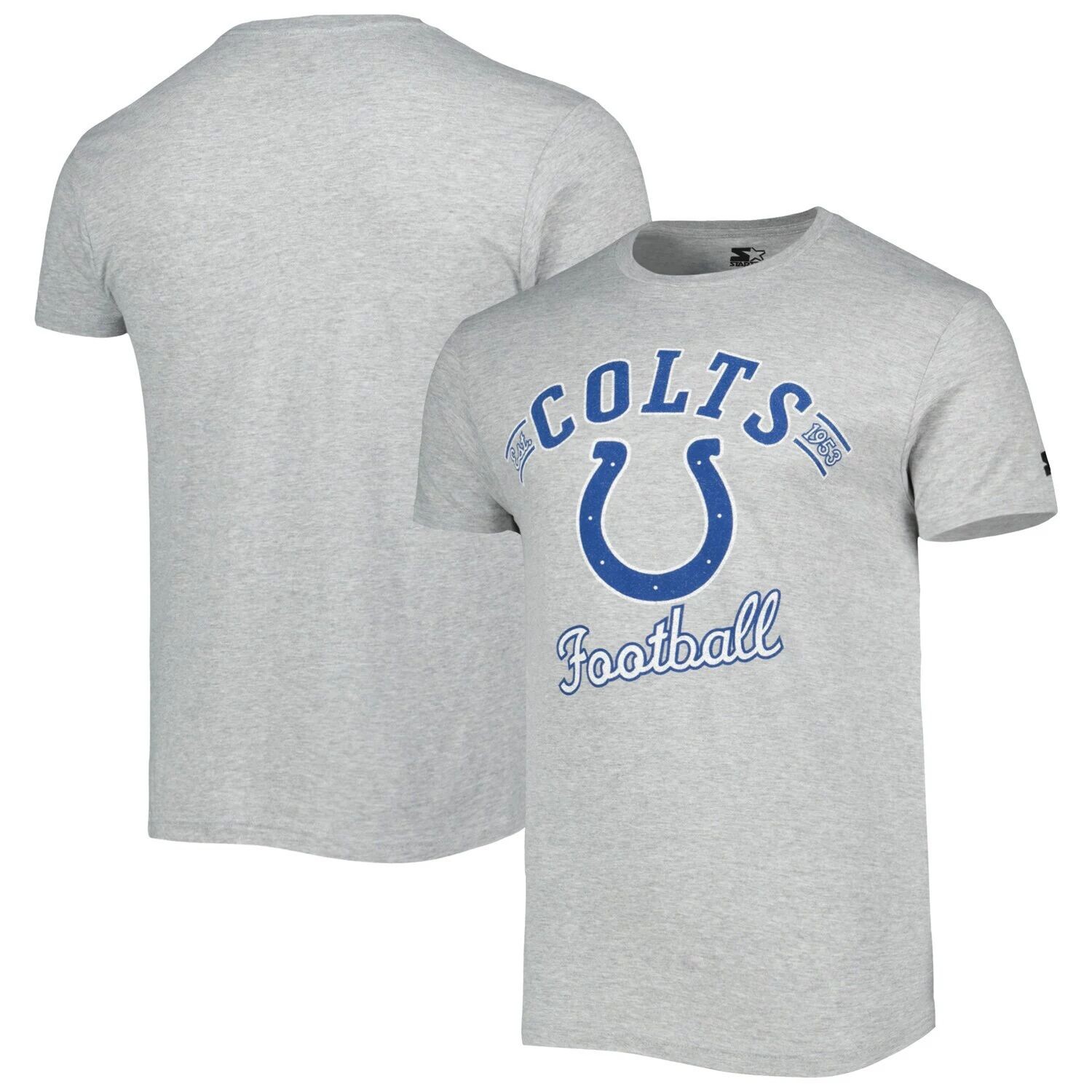 

Мужская серая футболка с принтом Indianapolis Colts Prime Time Starter, Серый