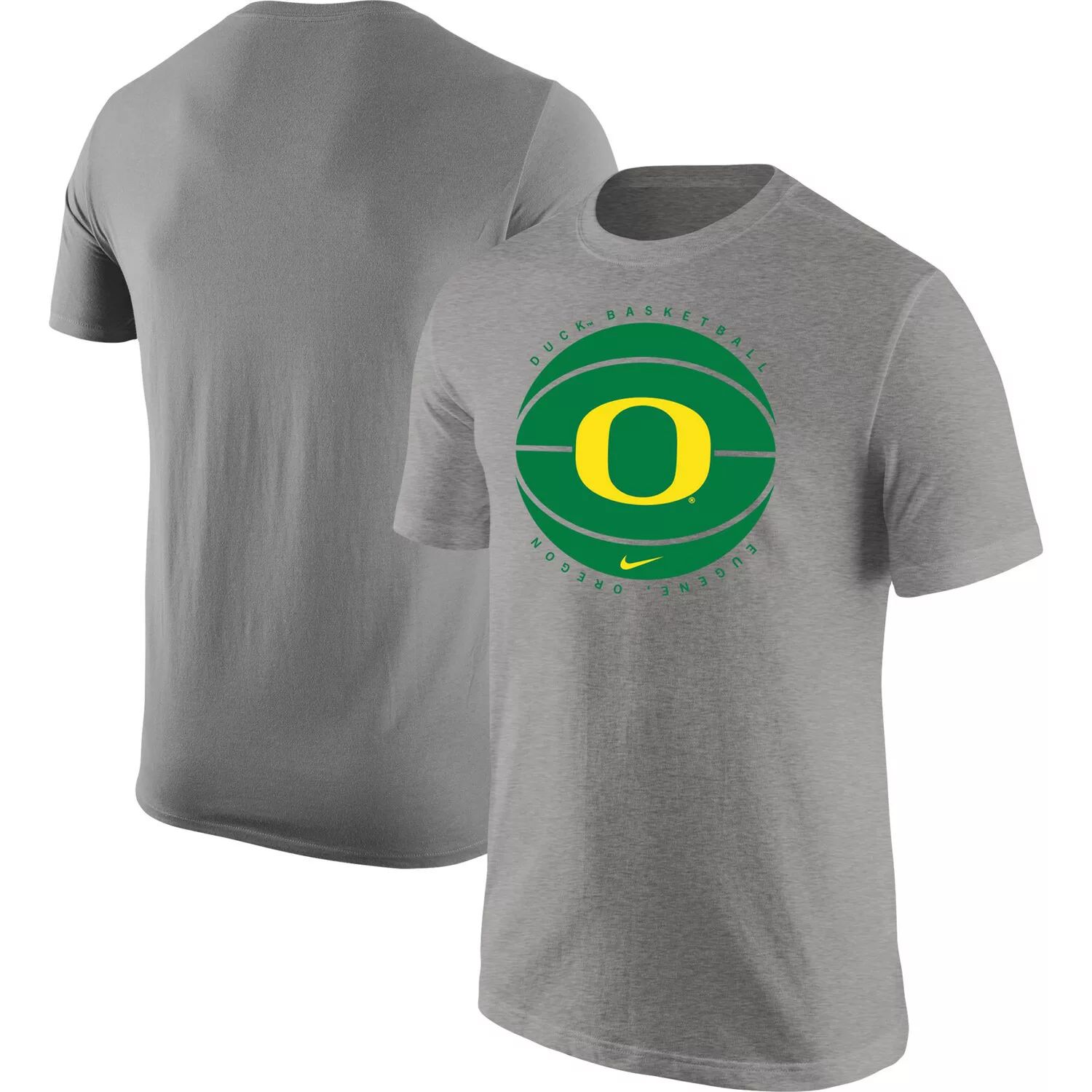 цена Мужская футболка с баскетбольным логотипом Heather Grey Oregon Ducks Nike