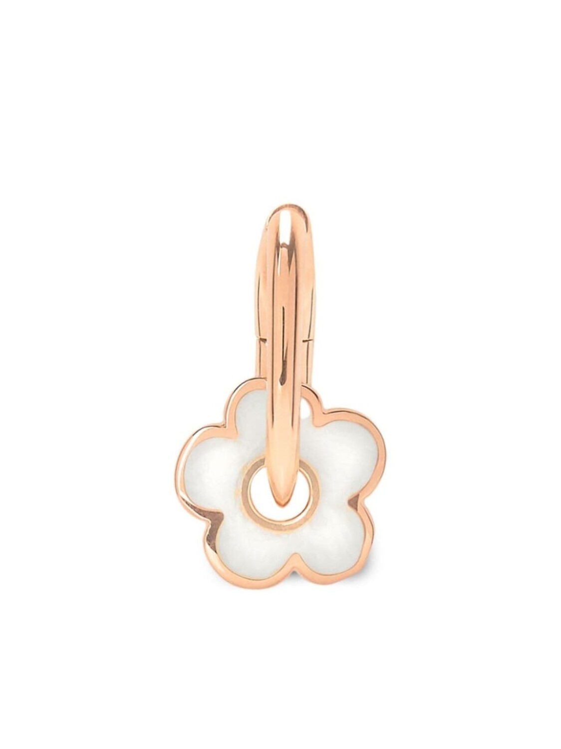 

Серьга-кольцо Flower из розового золота Dodo, розовый