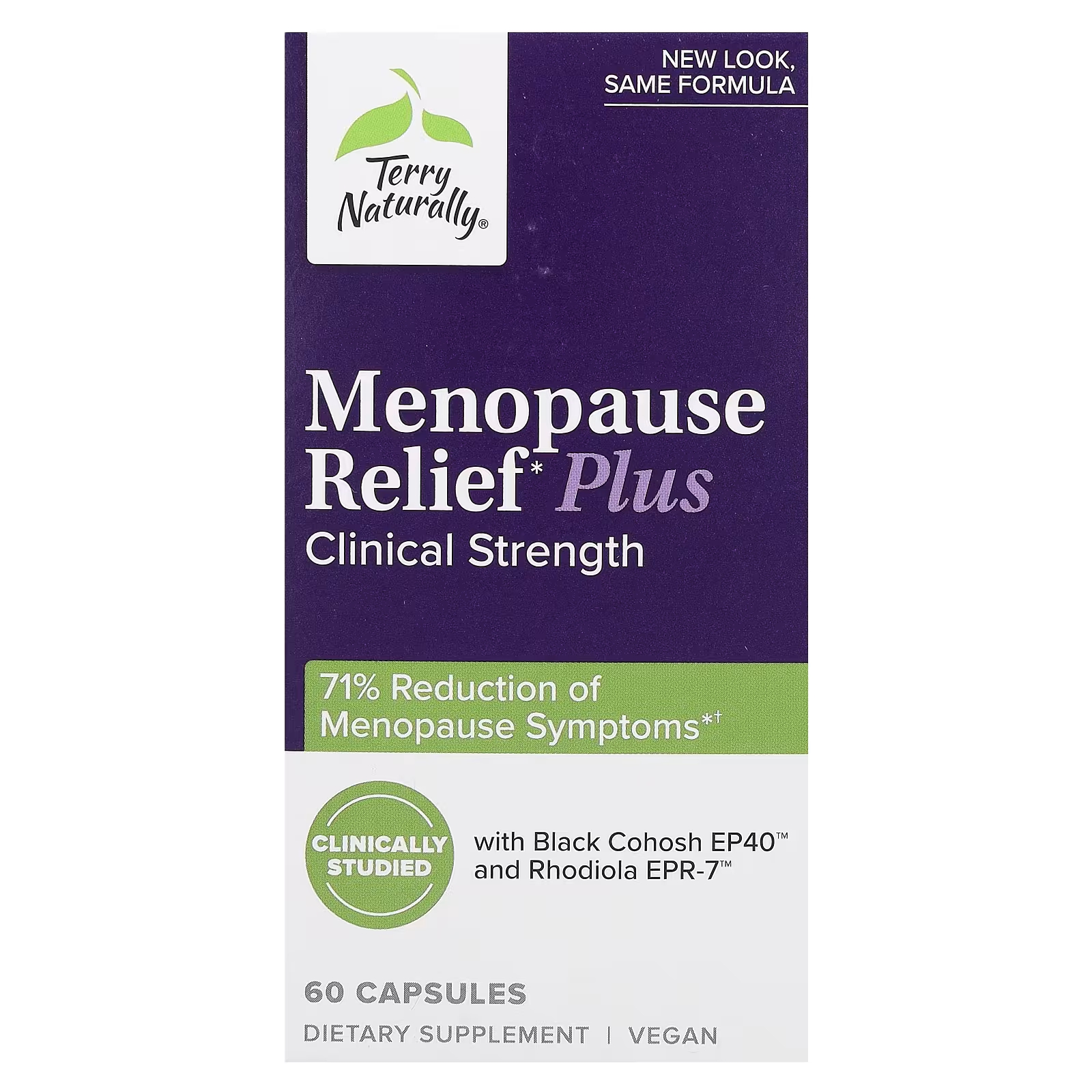 Пищевая добавка Terry Naturally Menopause Relief Plus, 60 капсул пищевая добавка natrol complete balance menopause am
