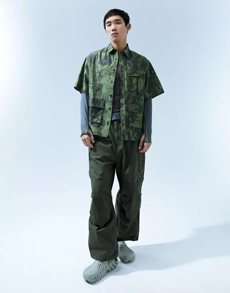 

Зеленые брюки карго Carhartt WIP Jet
