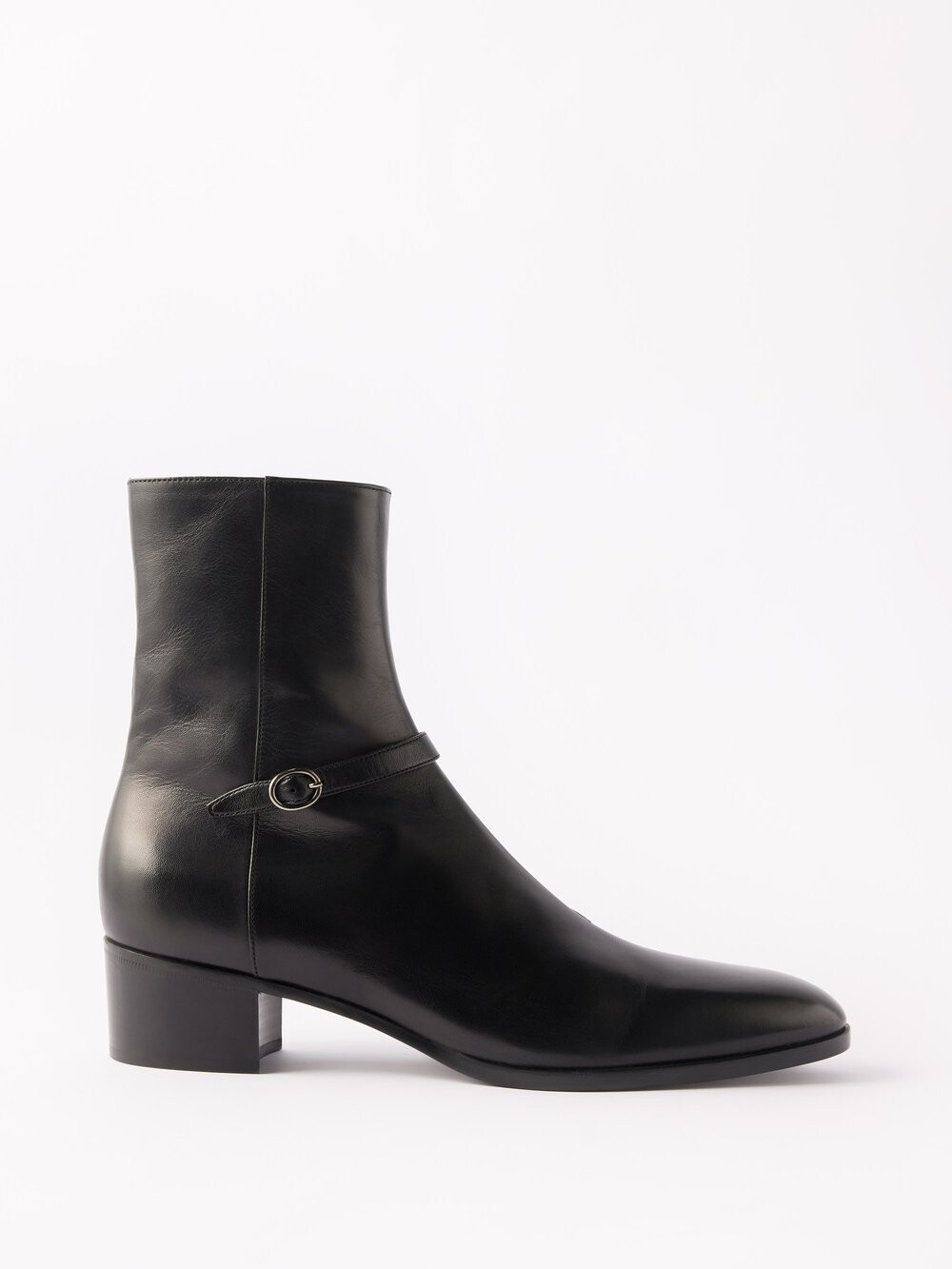 

Кожаные ботинки vlad на молнии Saint Laurent, черный