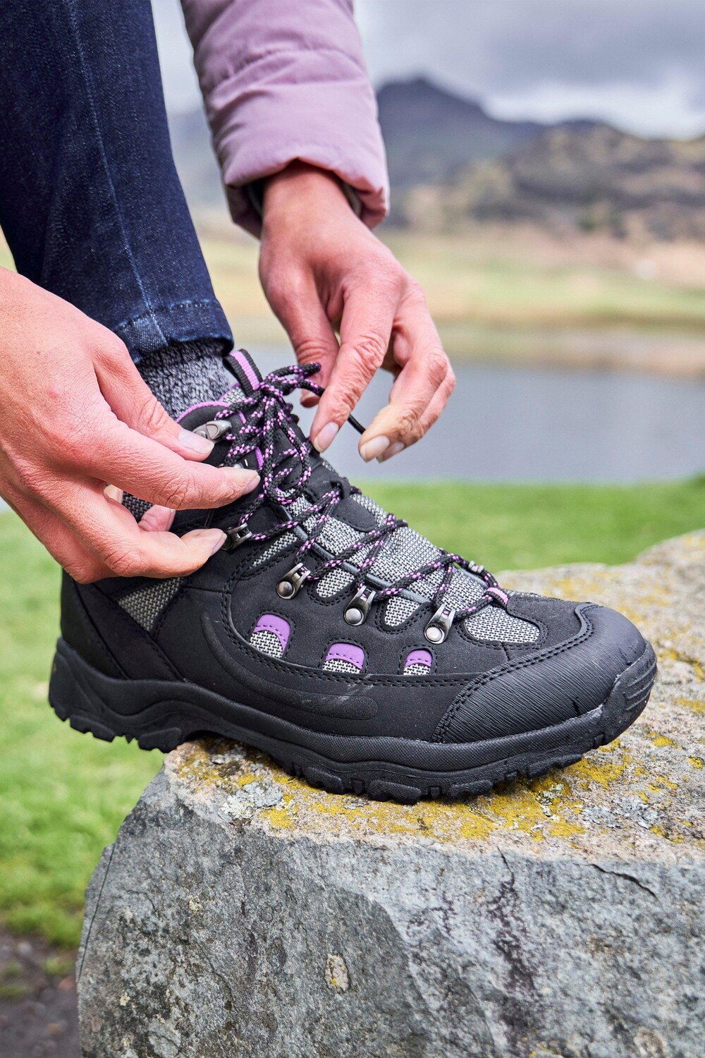 

Водонепроницаемые ботинки Adventurer — треккинговая обувь для походов Mountain Warehouse, черный