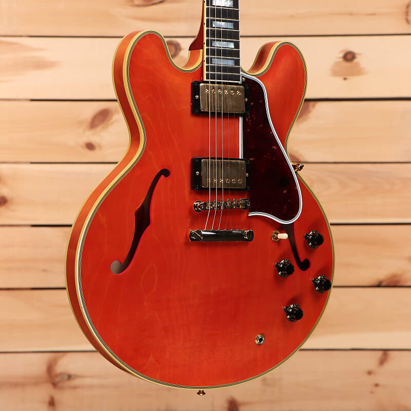 

Электрогитара Gibson Custom Shop Murphy Lab '59 ES-355 Reissue Light Aged - Watermelon Red - A931009 - PLEK'd