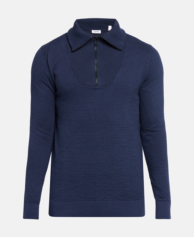 

Джемпер с длинными рукавами Esprit, темно-синий