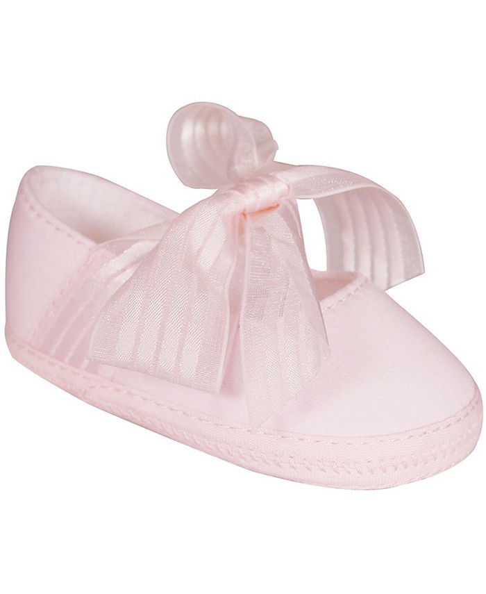 цена Хлопковые балетки для маленьких девочек с прозрачной лентой Baby Deer, розовый