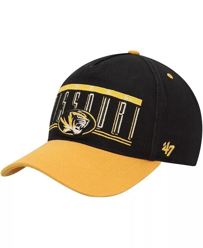 

Мужская черная регулируемая кепка Missouri Tigers с двойной защелкой и сцепкой '47 Brand, черный