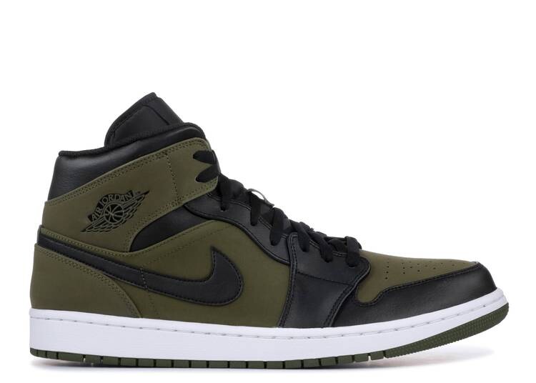 

Кроссовки AIR JORDAN 1 MID 'OLIVE CANVAS', оливковый, Зеленый;серый