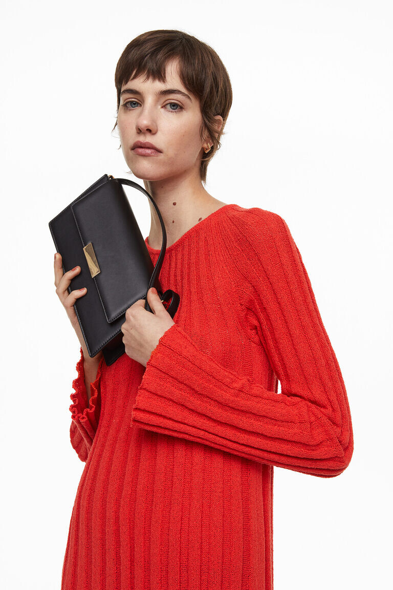 

Асимметричная сумка через плечо H&M, черный