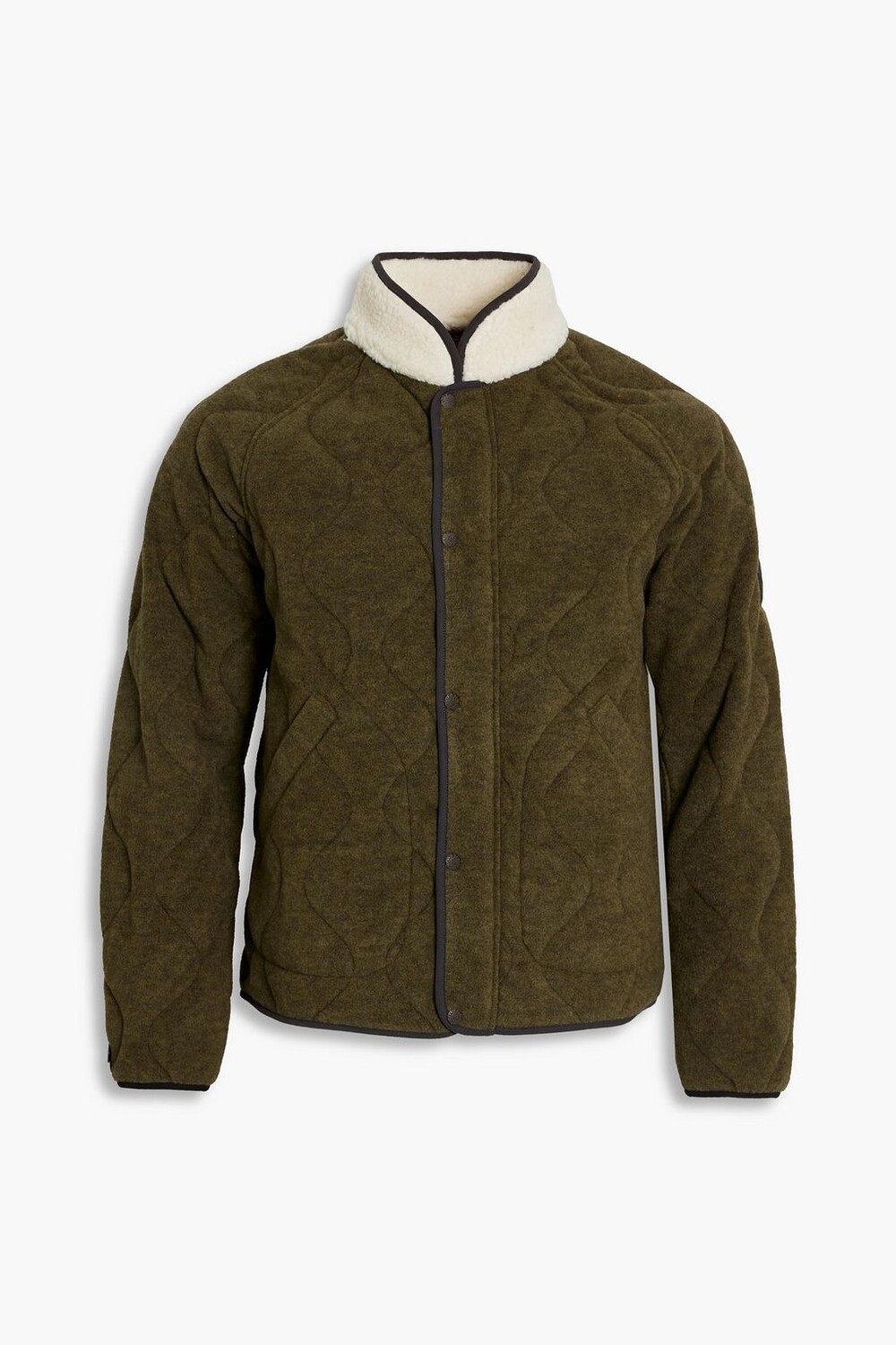 

Двусторонняя стеганая фетровая куртка Shield RAG & BONE, зеленый