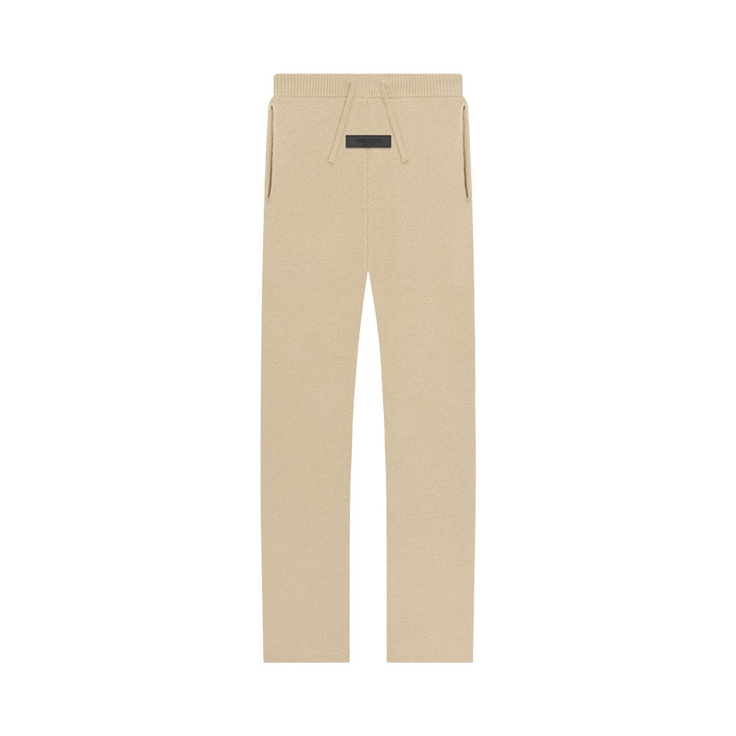 

Детские свободные трикотажные спортивные штаны Fear of God Essentials песочного цвета
