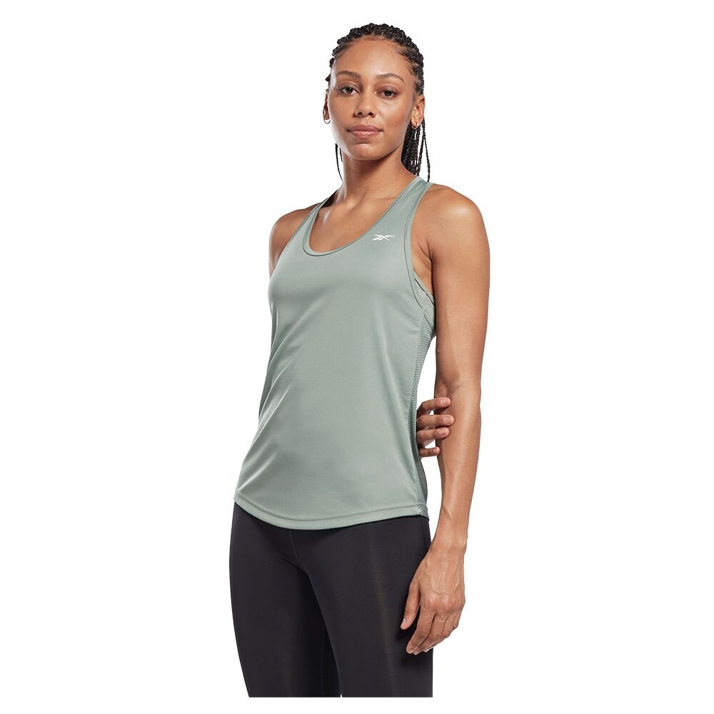 

Футболка без рукавов Reebok Workout Ready Mesh Back, зеленый