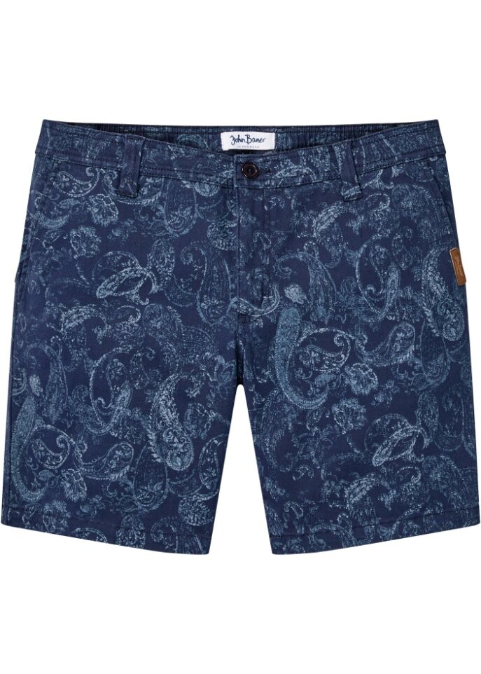 

Длинные шорты с принтом пейсли свободного кроя John Baner Jeanswear, синий
