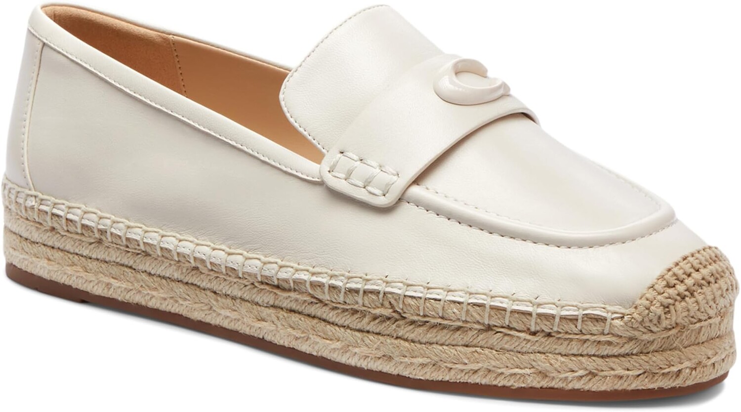 

Лоферы COACH Camilla Leather Espadrille, цвет Chalk
