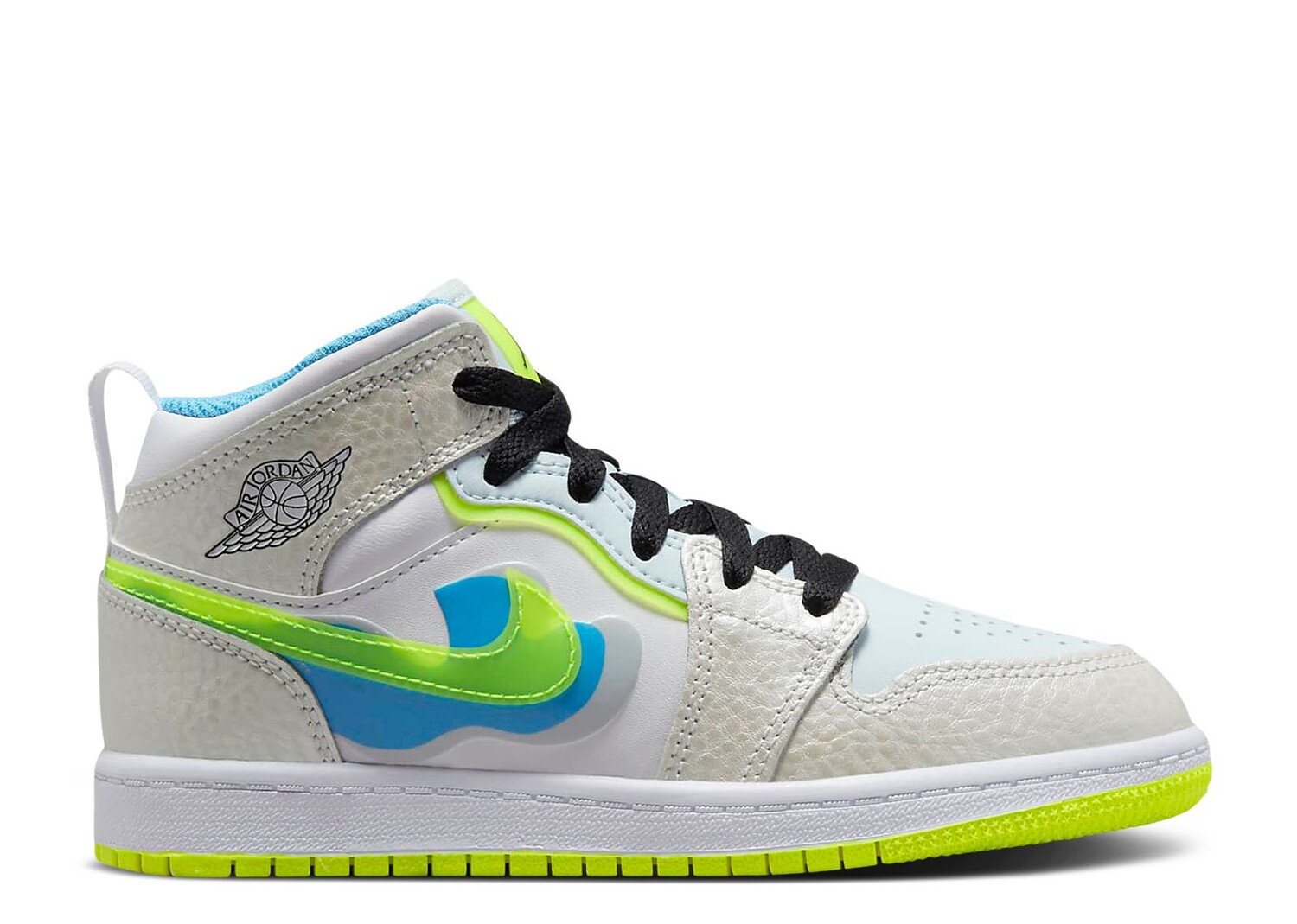 

Кроссовки Air Jordan Air Jordan 1 Mid Se Ps 'Warped Swoosh', белый
