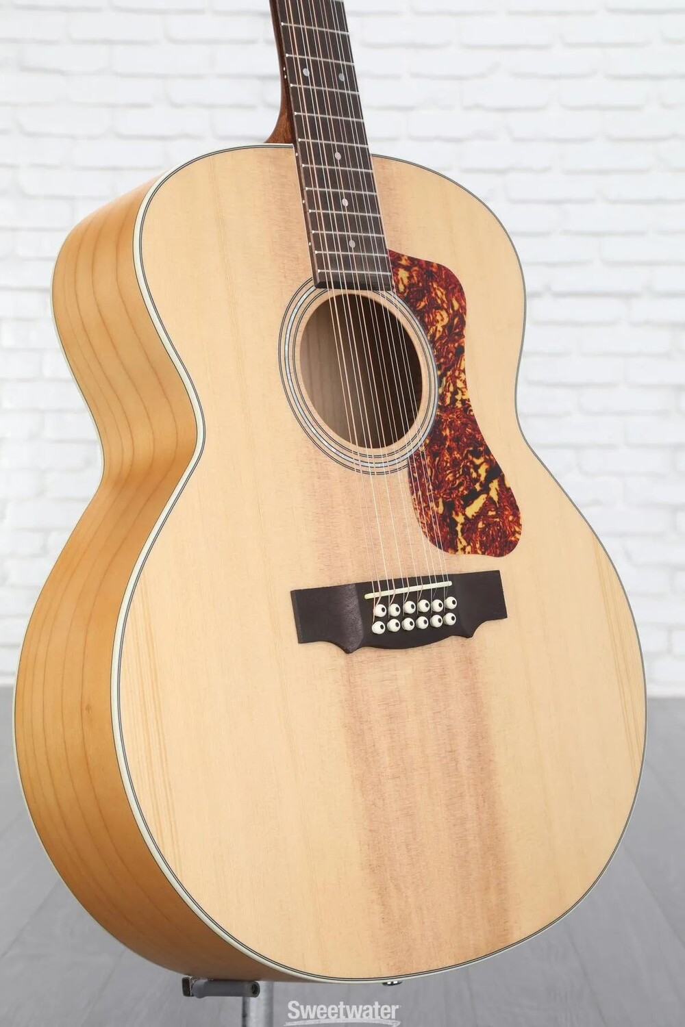 

Гильдия F-2512E Maple, 12-струнная акусто-электрическая гитара - блондинка