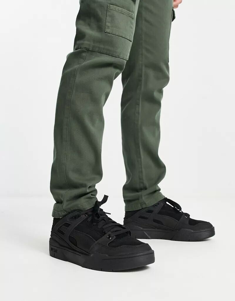 

Черные замшевые кроссовки PUMA Slipstream