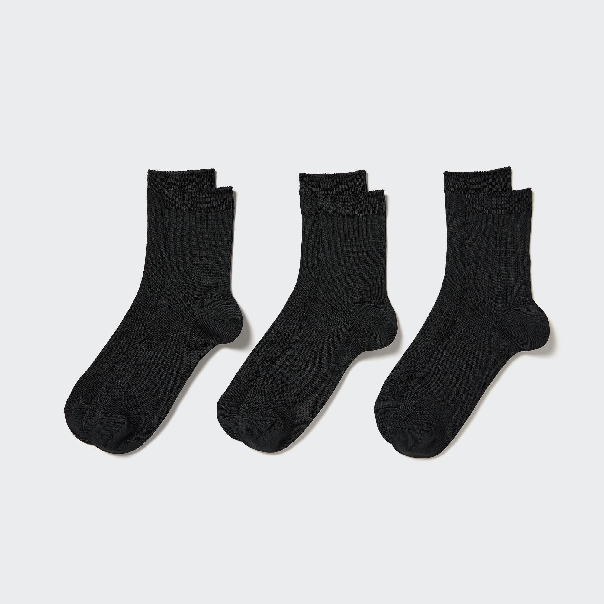 Носки (3 пары) UNIQLO, черный