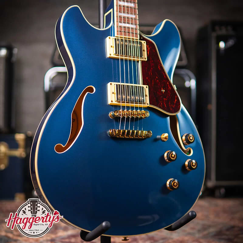 

Электрогитара Ibanez AS73GPBM AS Artcore Semi-Hollow Electric Guitar, Prussian Blue Metallic