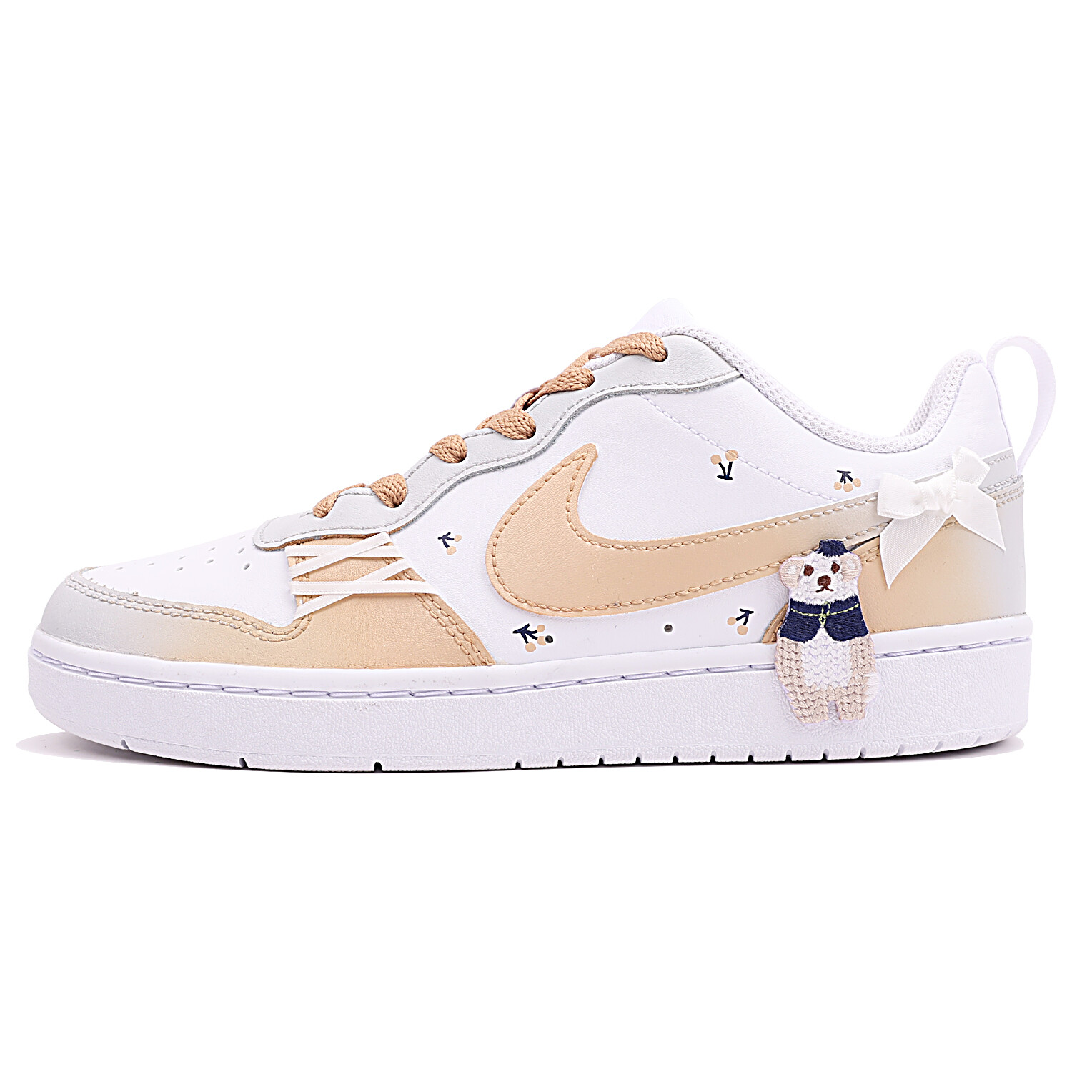 

Кроссовки Nike Court Borough Skateboarding Shoes Women's Low-top Yellow/White, цвет White/Varsity Maize