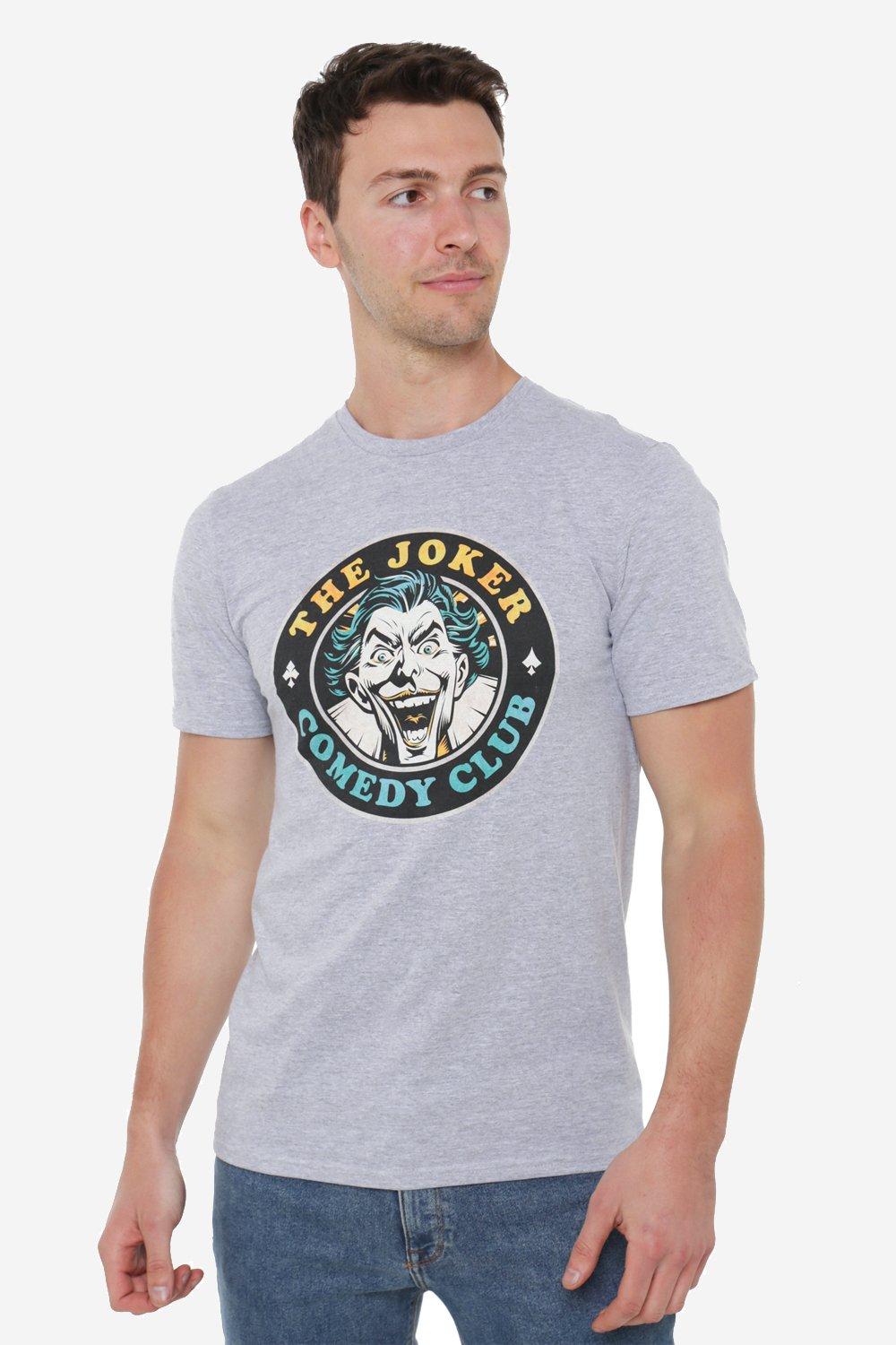 Мужская футболка Joker Comedy Club DC Comics, серый фигурка bendyfig dc джокер